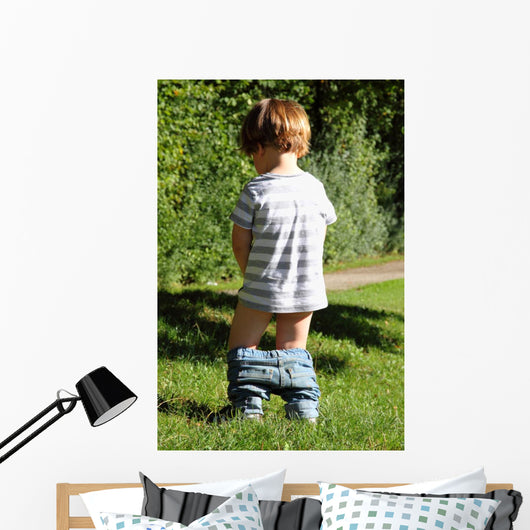 Child Pees Nature