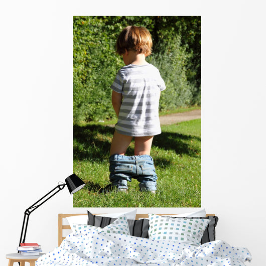 Child Pees Nature
