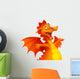 Vector Cute Cartoon Dragon Wall Decal