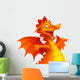 Vector Cute Cartoon Dragon Wall Decal