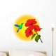 Hibiscus and Humming Bird
