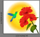 Hibiscus and Humming Bird