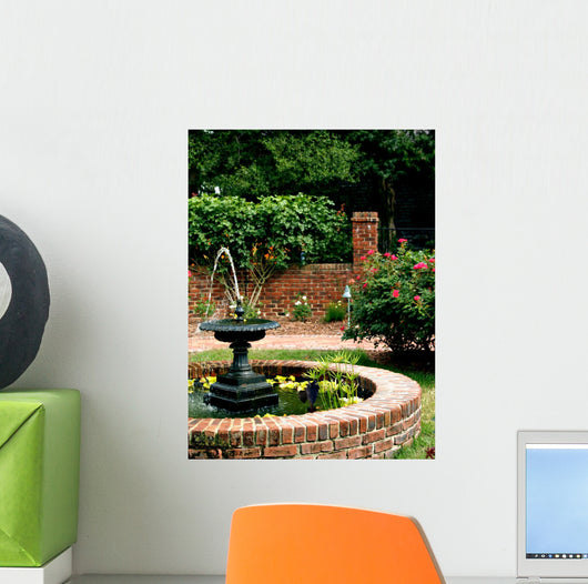 Garden Fountain Wall Mural