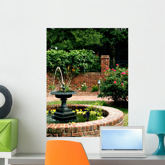 Garden Fountain Wall Mural