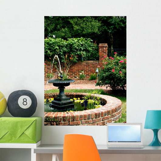 Garden Fountain Wall Mural