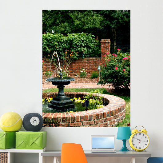 Garden Fountain Wall Mural