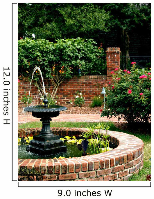 Garden Fountain Wall Mural