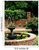 Garden Fountain Wall Mural