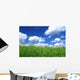 Summer Field with Cloudy Wall Decal