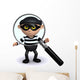 Scrutinised Burglar Wall Decal