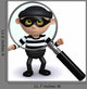 Scrutinised Burglar Wall Decal