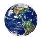 Globe Pure White Wall Decal