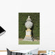 Single Urn against Hedge Wall Mural