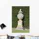 Single Urn against Hedge Wall Mural