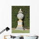 Single Urn against Hedge Wall Mural