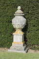 Single Urn against Hedge Wall Mural