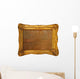 old worn out gilded frame isolated on white background Wall Decal