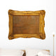 old worn out gilded frame isolated on white background Wall Decal