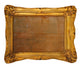 old worn out gilded frame isolated on white background Wall Decal