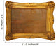 old worn out gilded frame isolated on white background Wall Decal