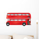 London Symbol Red Bus Detailed Wall Decal