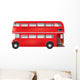 London Symbol Red Bus Detailed Wall Decal