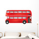 London Symbol Red Bus Detailed Wall Decal