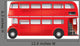London Symbol Red Bus Detailed Wall Decal