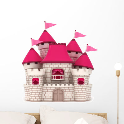 Castle shown on a wall