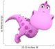 baby dragon pink in the big head is flying Wall Decal