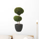 Double Ball-privet Modern Pot Wall Decal