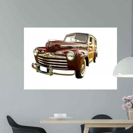 Beautifully Restored Vintage Woody Wall Decal