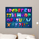 Sparkling alphabet Wall Mural