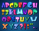 Sparkling alphabet Wall Mural