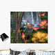 Hibiscus Flowers with Waterfalls Wall Mural