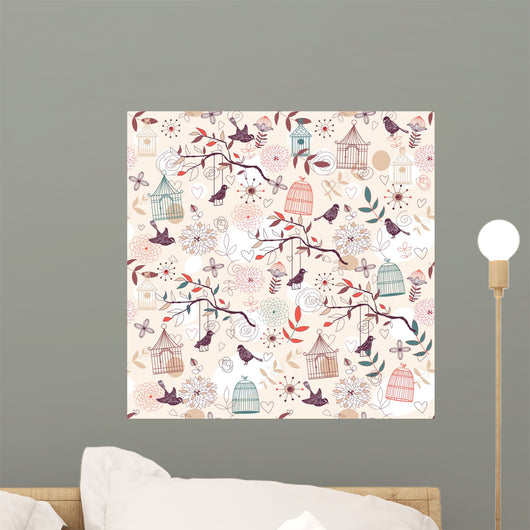 Birds Pattern Wall Decal