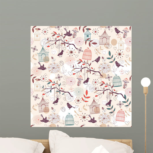Birds Pattern Wall Decal