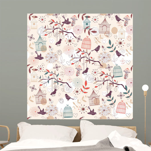 Birds Pattern Wall Decal