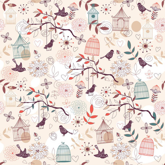 Birds Pattern Wall Decal