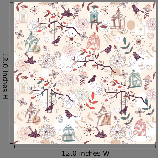 Birds Pattern Wall Decal