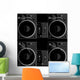 2 Turntables and a Mixer Wall Mural