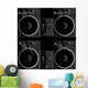 2 Turntables and a Mixer Wall Mural