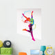 The Dancing Girl With Colorful Spots Wall Decal
