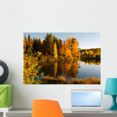 Autumn Landscape shown on a wall