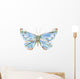Blue Watercolor Butterfly Wall Decal