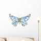 Blue Watercolor Butterfly Wall Decal