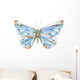 Blue Watercolor Butterfly Wall Decal
