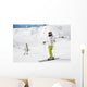 Skiing with Mother Wall Mural