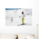 Skiing with Mother Wall Mural