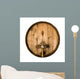 Old wooden barrel Wall Decal